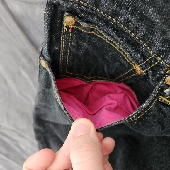 Japanese Selvedge Denim  With Pink Pockets - Picture 6 of 12